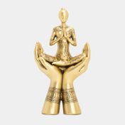Figura de 22 x 11.5 cm manos con figura postura de yoga