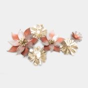 Adorno de pared 81 x 46 cm flores