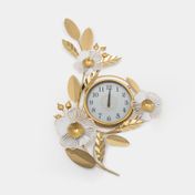 Adorno de pared de 90 x 52 cm reloj con flores