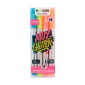 Resaltadores líquidos escarchados x 4 unidades