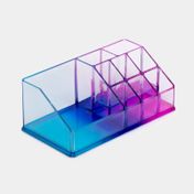 Organizador de cosméticos con 9 divisiones multicolor